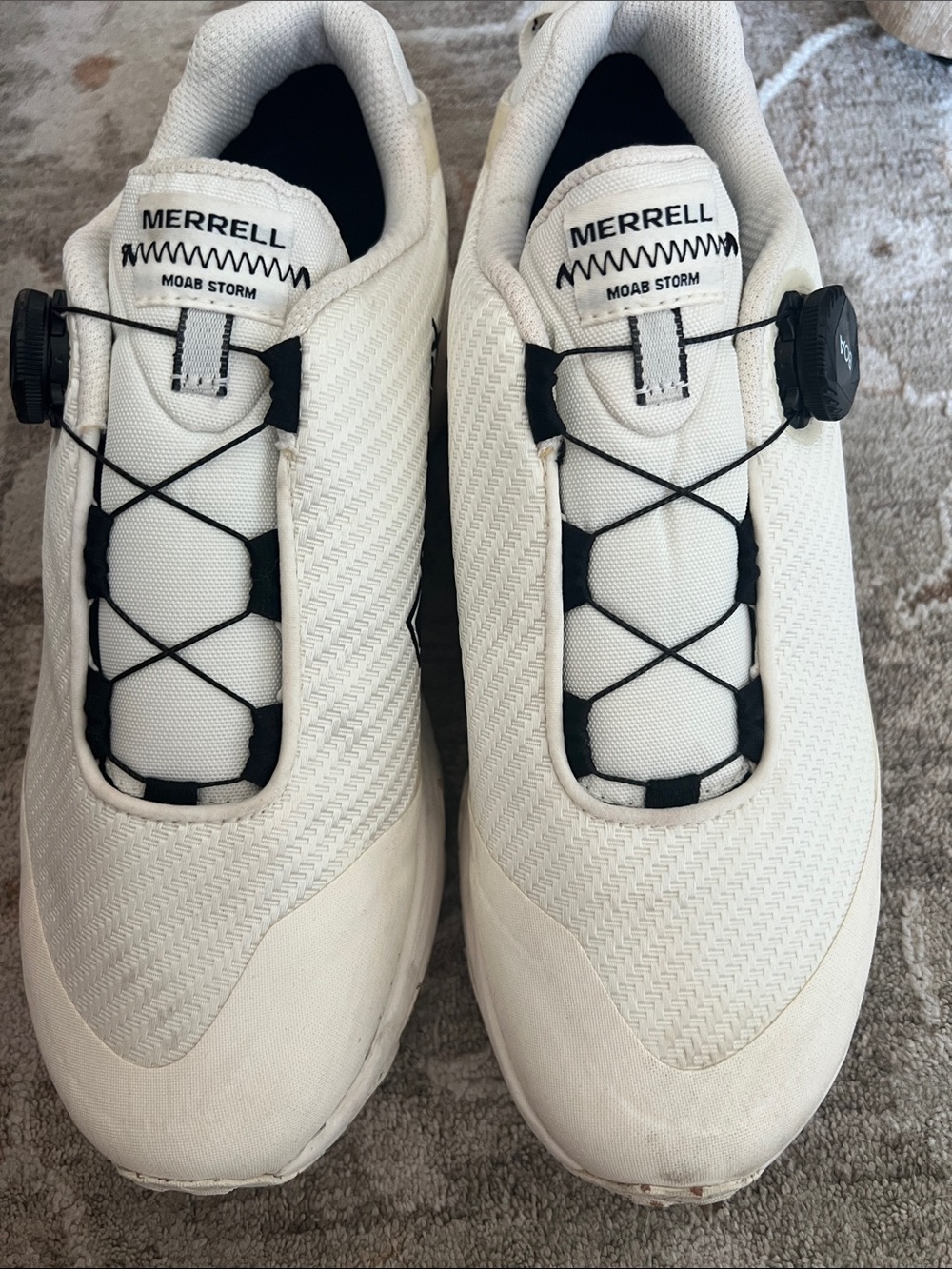 Merrell Moab Storm Women’s Slip-On Athletic Sneakers in White and Black